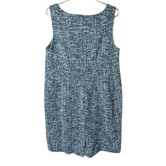 MM Lafleur Lydia Boucle Twisted Strap Tweed Knit Sheath Dress Gray Size 1A NWT - Picture 12 of 14